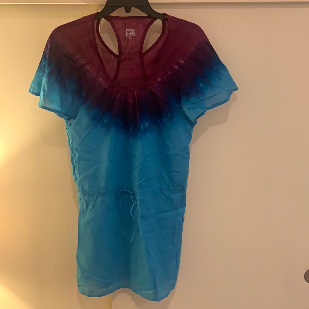 Converse One Star Tie Dye Bathing Suit Swimsuit Coverup Size Small